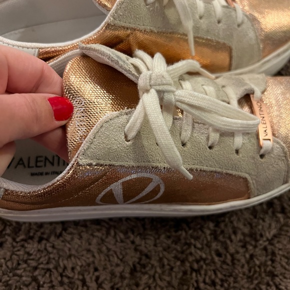 VALENTINO BY MARIO VALENTINO
Sela Metallic Platform Sneakers - Picture 10 of 14